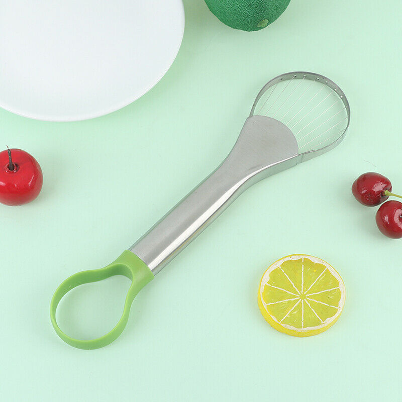 2 In 1 Avocado Slicer Shea Corer Butter Fruit Peeler Cutter Pulp SeparatorBDAU
