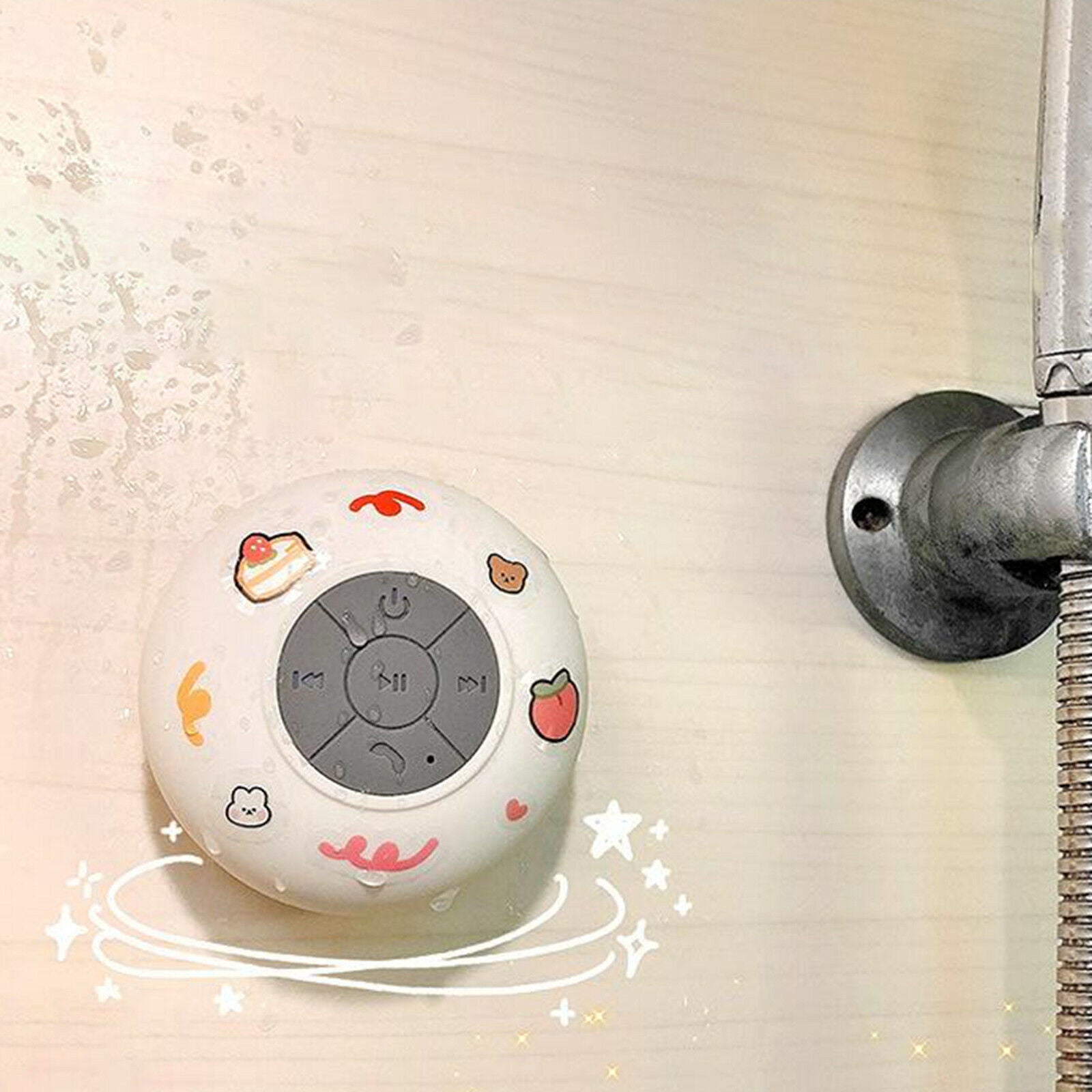 Wireless Bluetooth Shower Speaker with 3H Playtime with Built-in Mic Blue