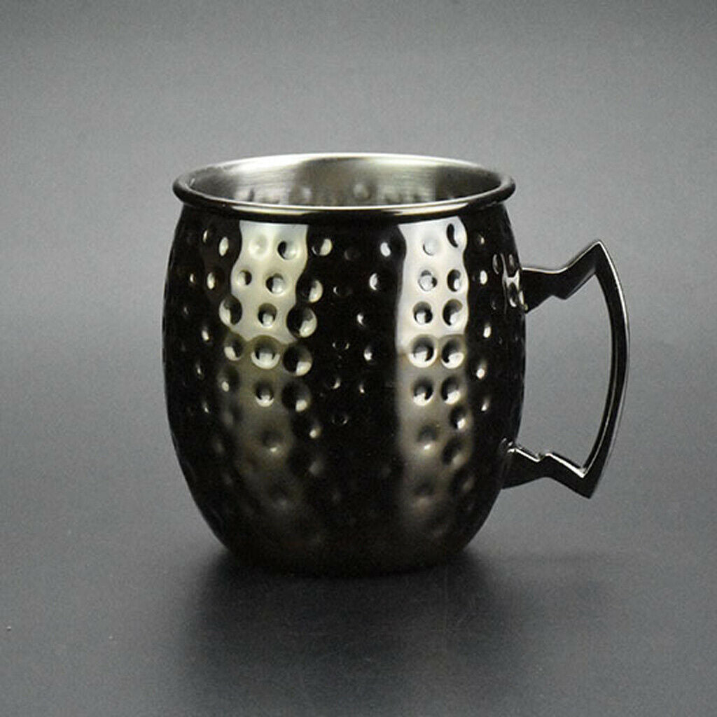 2 Pieces Moscow Mule Cup Hammered Copper Mugs Wine Vodka Drinking 18oz