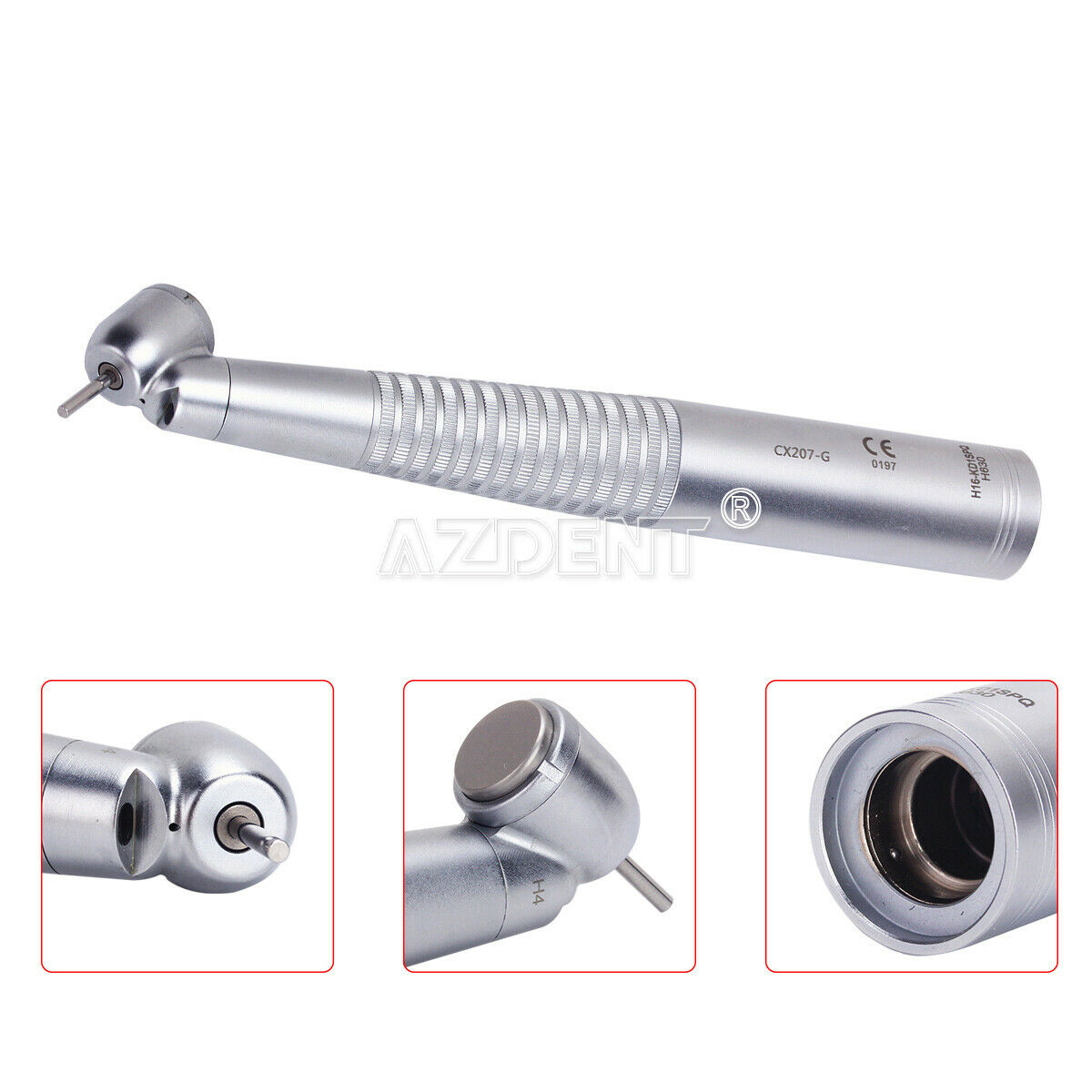 2 X Dental Surgical 45° Fiber Optic High Speed Handpiece Push No quick coupling