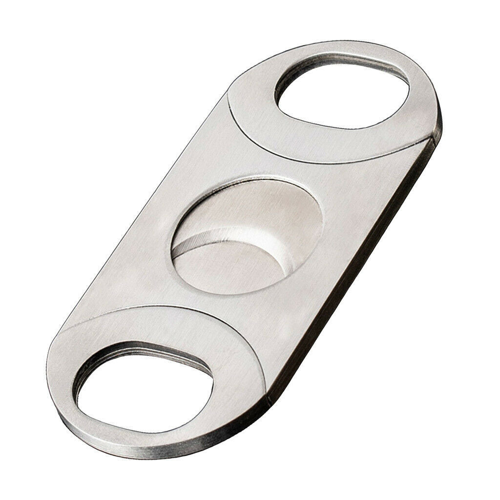 1pack 64 Ring Gauge Cigar Cutter Double Guillotine Stainless Steel Chrome