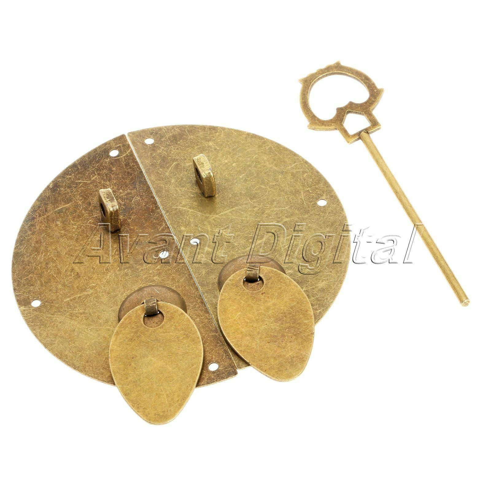 Ancient Type  Furniture Door Knocking Pull Lock LatchHardware with Bolt Unique