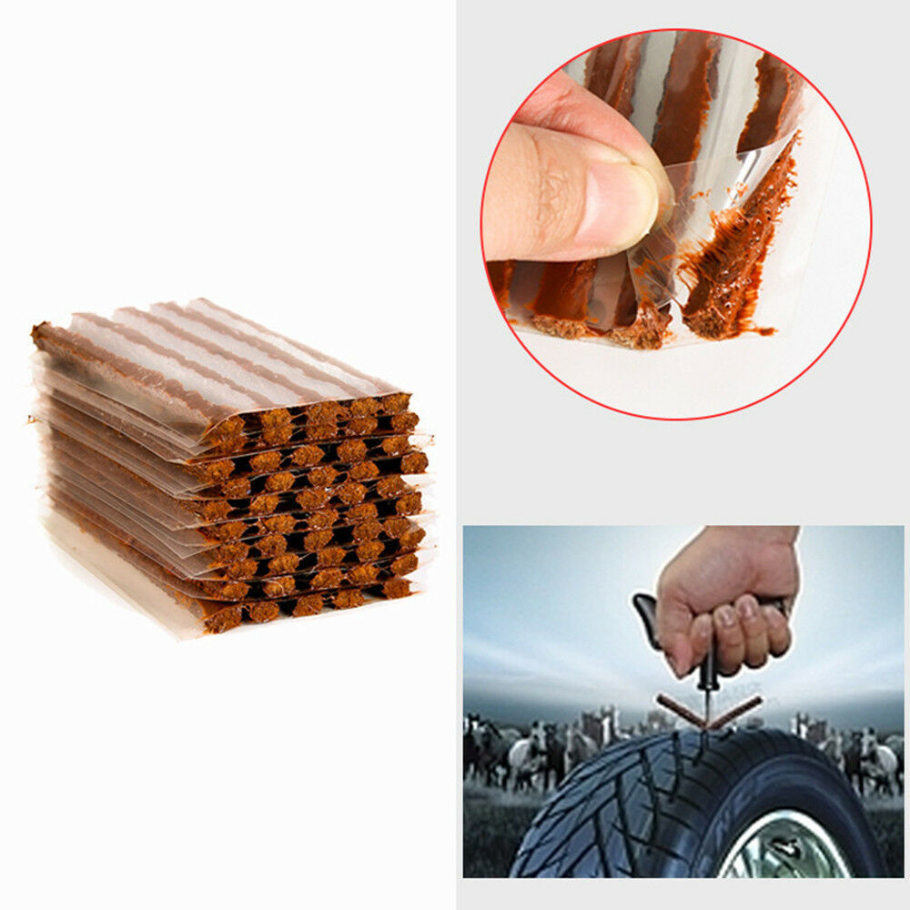 10PCS Car SUV Tyre Tubeless Seal DIY Strip Plug Tire Puncture Repair Recovery