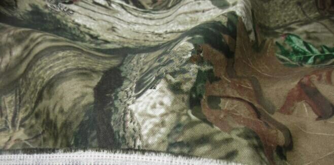 1.5M Width Break-up Camouflage Cloth Terylene Cotton Elastic Leaves Bionic Cloth