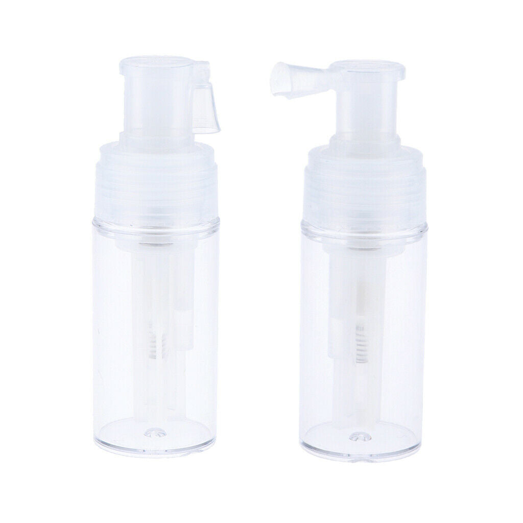 2 Pieces Demountable Travel Powder Spray Bottle PET Cosmetic Bottles 110ml
