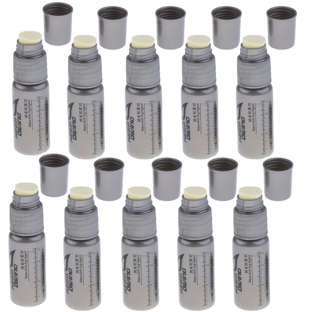 10 Pack Solid-State Anti Fog Eyeglass Cleaner Spray Defogger for Skiing Goggles
