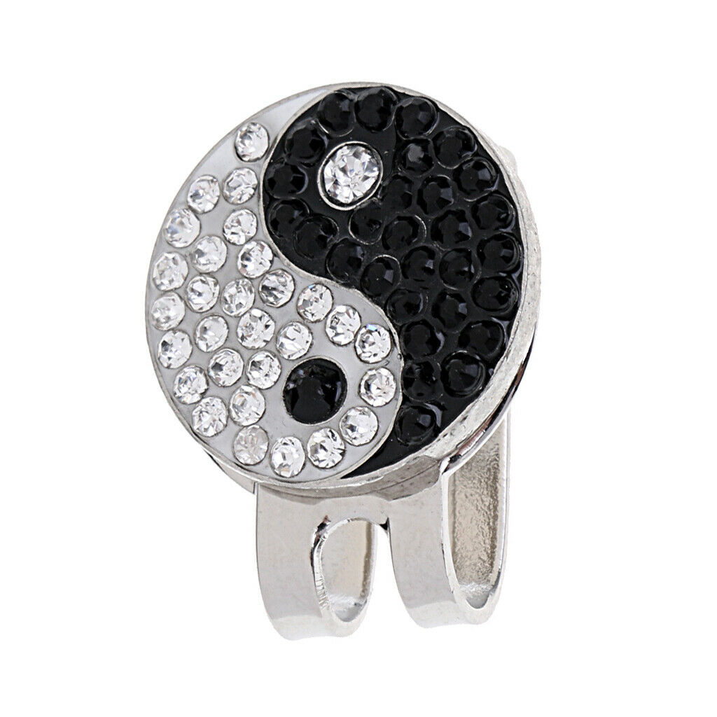 Sturdy Yin Yang Magnetized Hat Clip Golf Ball Marker Fit for Golf   Visor