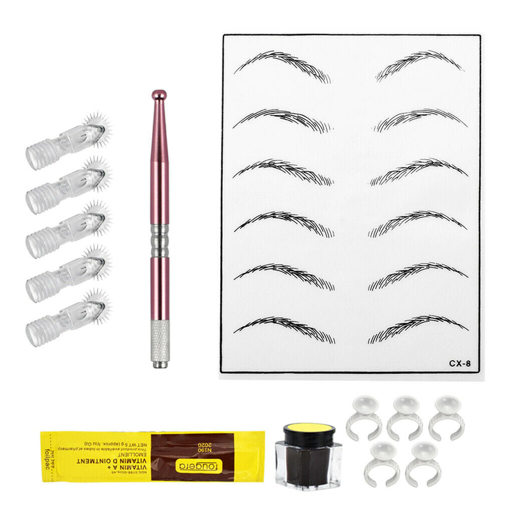 Permanent  Training Pen Kit Eyebrow Practice Exercise Beauty Makeup Tools