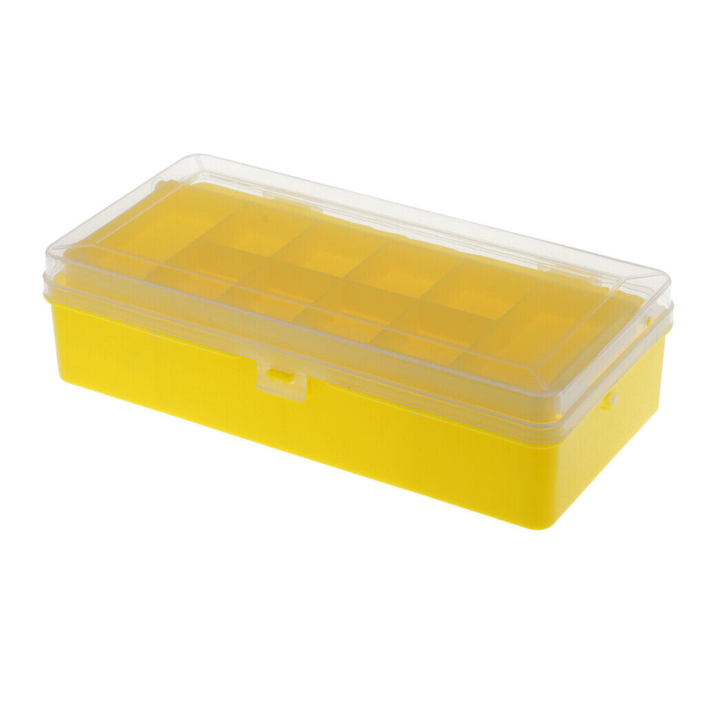 Plastic Fishing Lure Tackle Box Double Layer Spinner Bait Hooks Storage Case