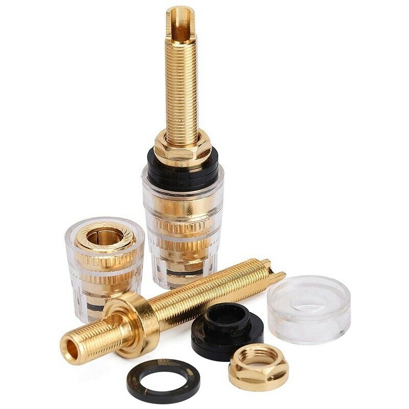 4Pair Binding Post HIFI Terminals Connector, 19MM Binding Post HIFI Speaker AmJ5