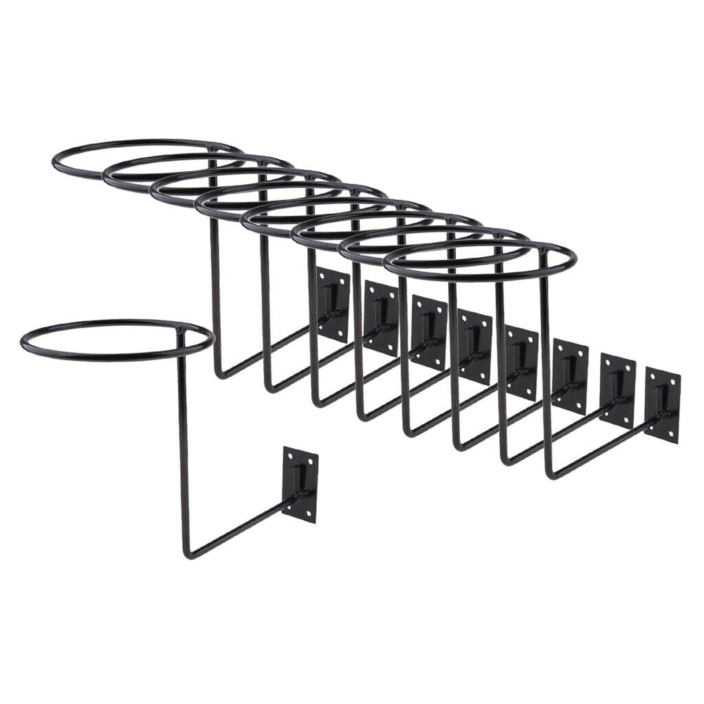 9x Wall Mounted Helmet Holder Display for Hockey Hat Space Saving Motorcycle