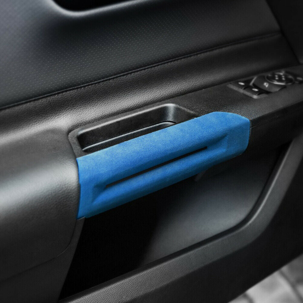 Car Interior Door Handle Cover Trim Assembly For Ford Mustang 15+ Blue 1Pair