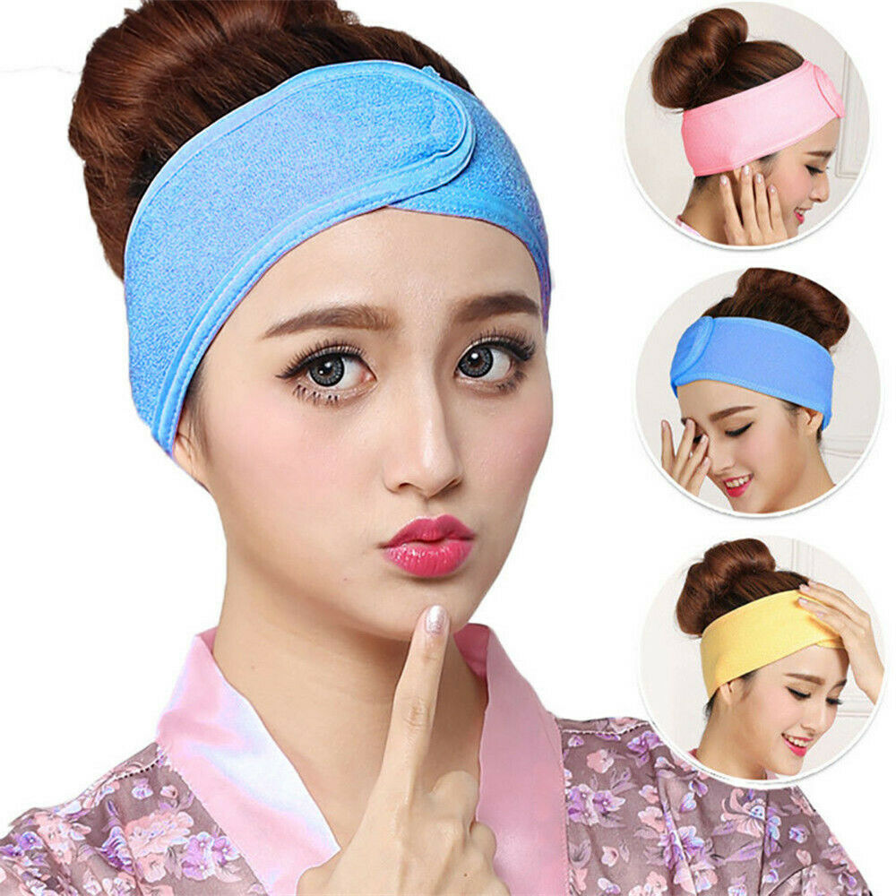 Fashion Women Bath Yoga Sport Make Up Spa Towel Hair Band Wrap Wide Headband New