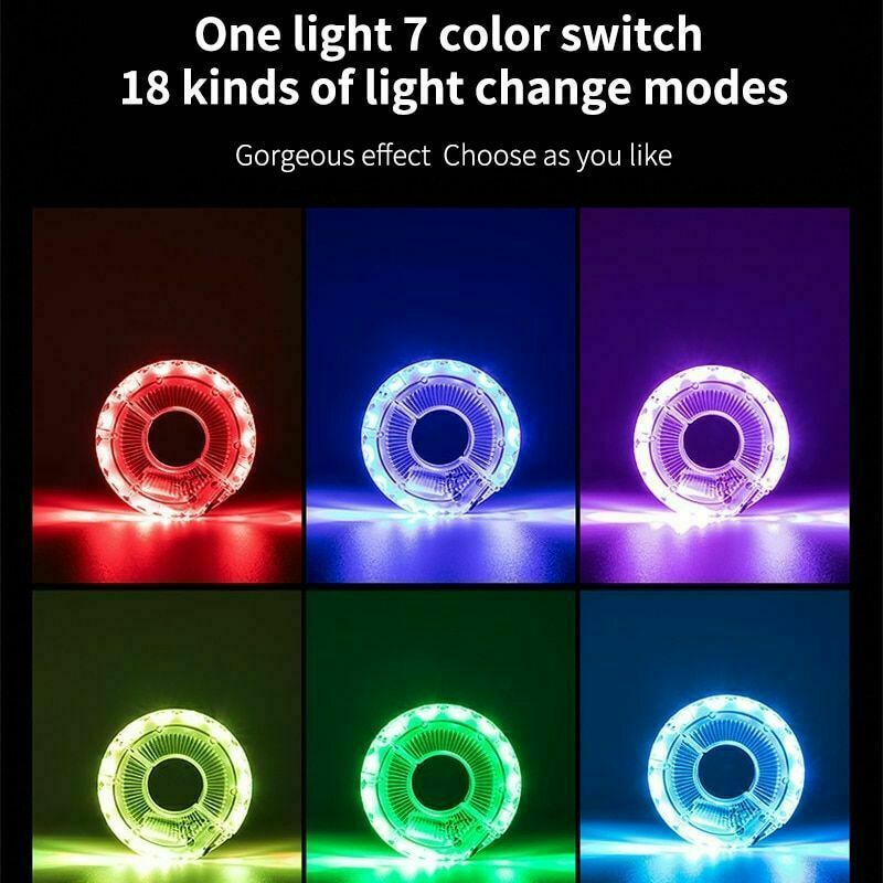 Smart LED Bicycle Wheel Lamp Bike Tail Hub Spoke Lamp Rechargeable Bike Light