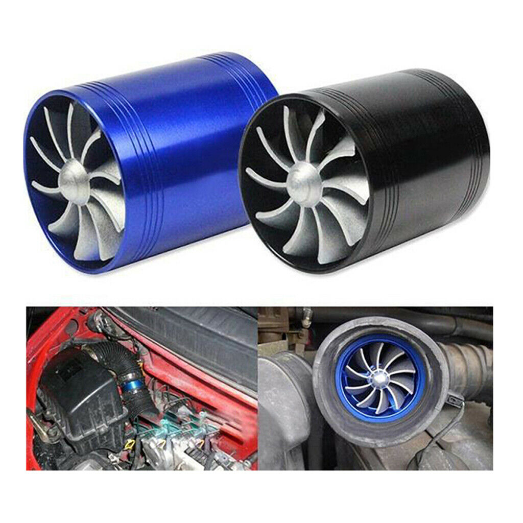 Turbocharger Dual Fan Super Charger Gas Saver Turbo Easy installation Red