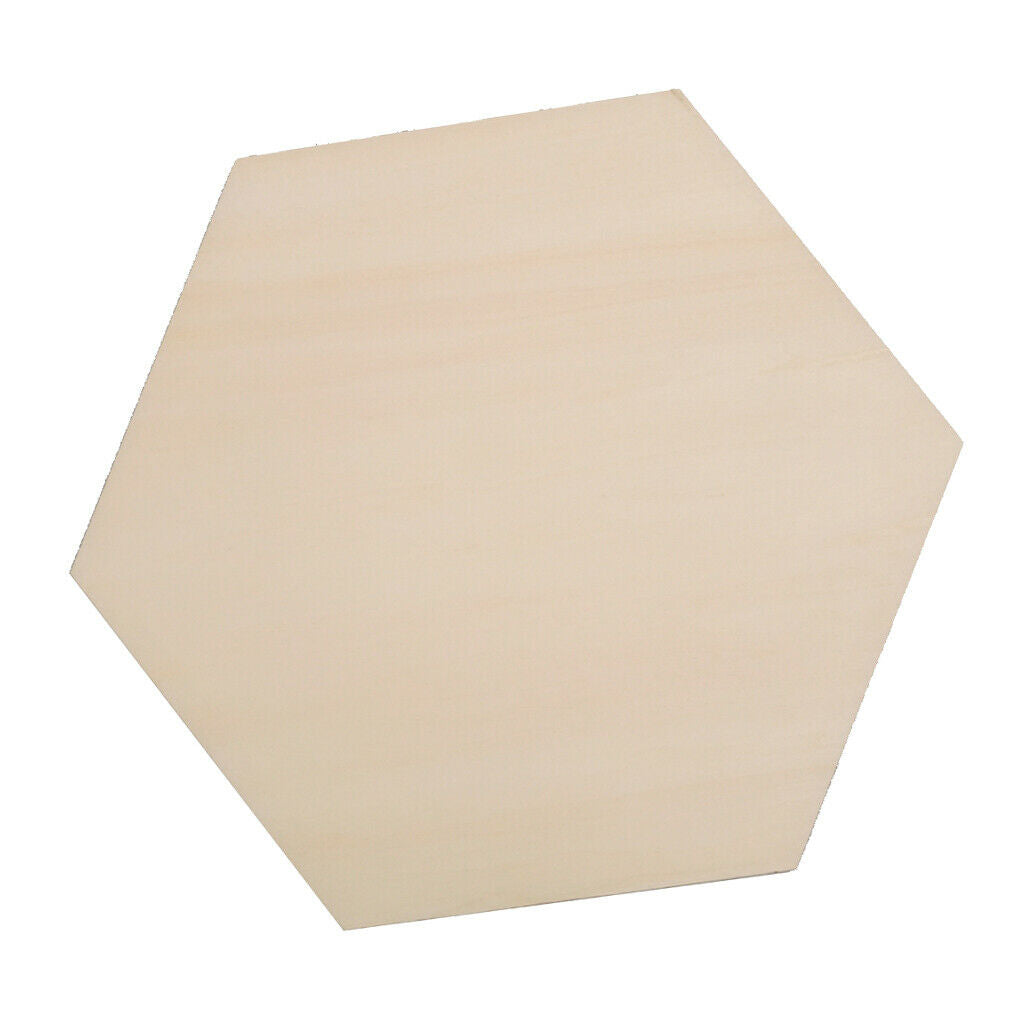Blank Wooden Discs Cutout 3mm Thick for DIY Craft  Hexagon