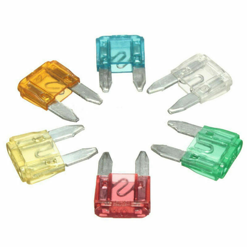 12V Car Splash Proof In-Line Mini Blade Fuse Holder + 5/10/15/20/25/30 Amp Fuses