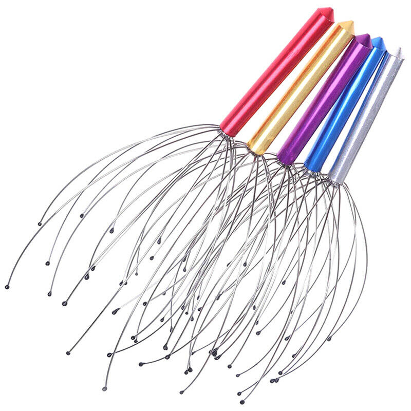 12 Finger Head Massager Octopus Scalp Neck Massagetool Scratcher Tension .l8