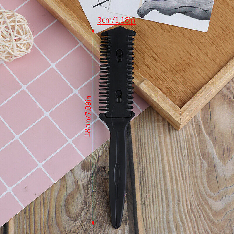 Barber Hair Comb Scissor Tools Bangs Brush Hairdressing Trimmers Thinni.l8