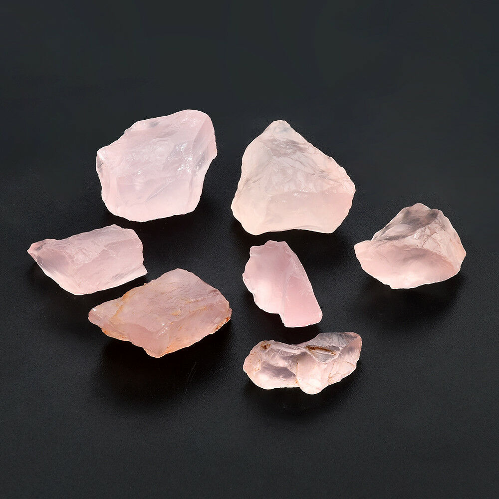 One Natural Pink Quartz Crystal Stone Rock Mineral Specimen Healing Collectible