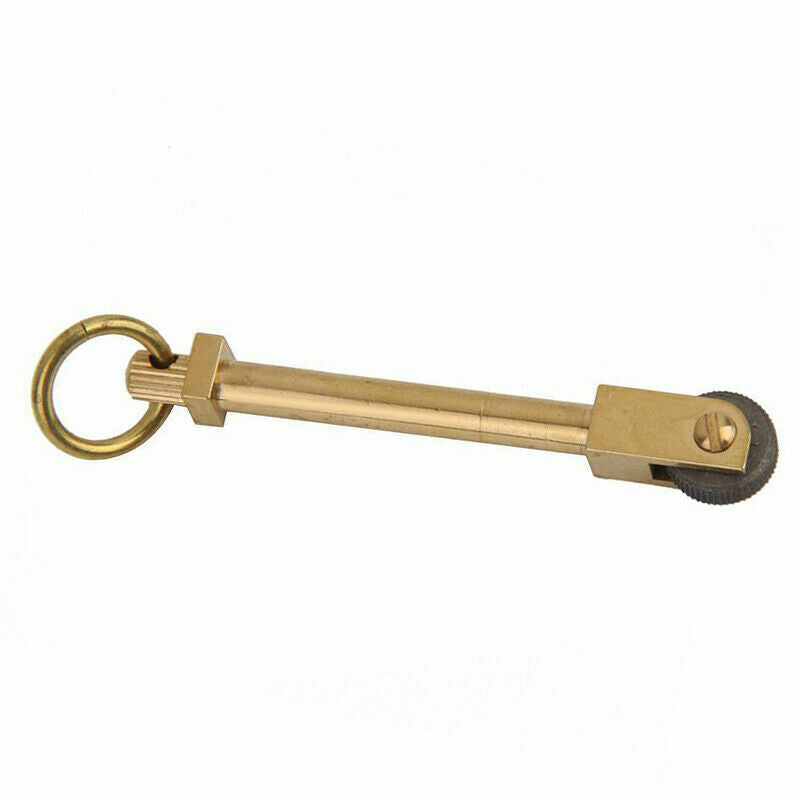 Mini EDC Brass Gear Spark Wheel Fire Starter Lighter Survival Outdoor Keychain*1