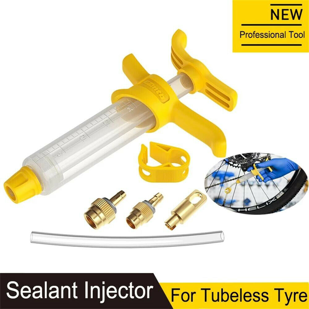 Bicycle Tubeless Tire Liquid Injection Tool Bike Tire Kits for Schrader Valve