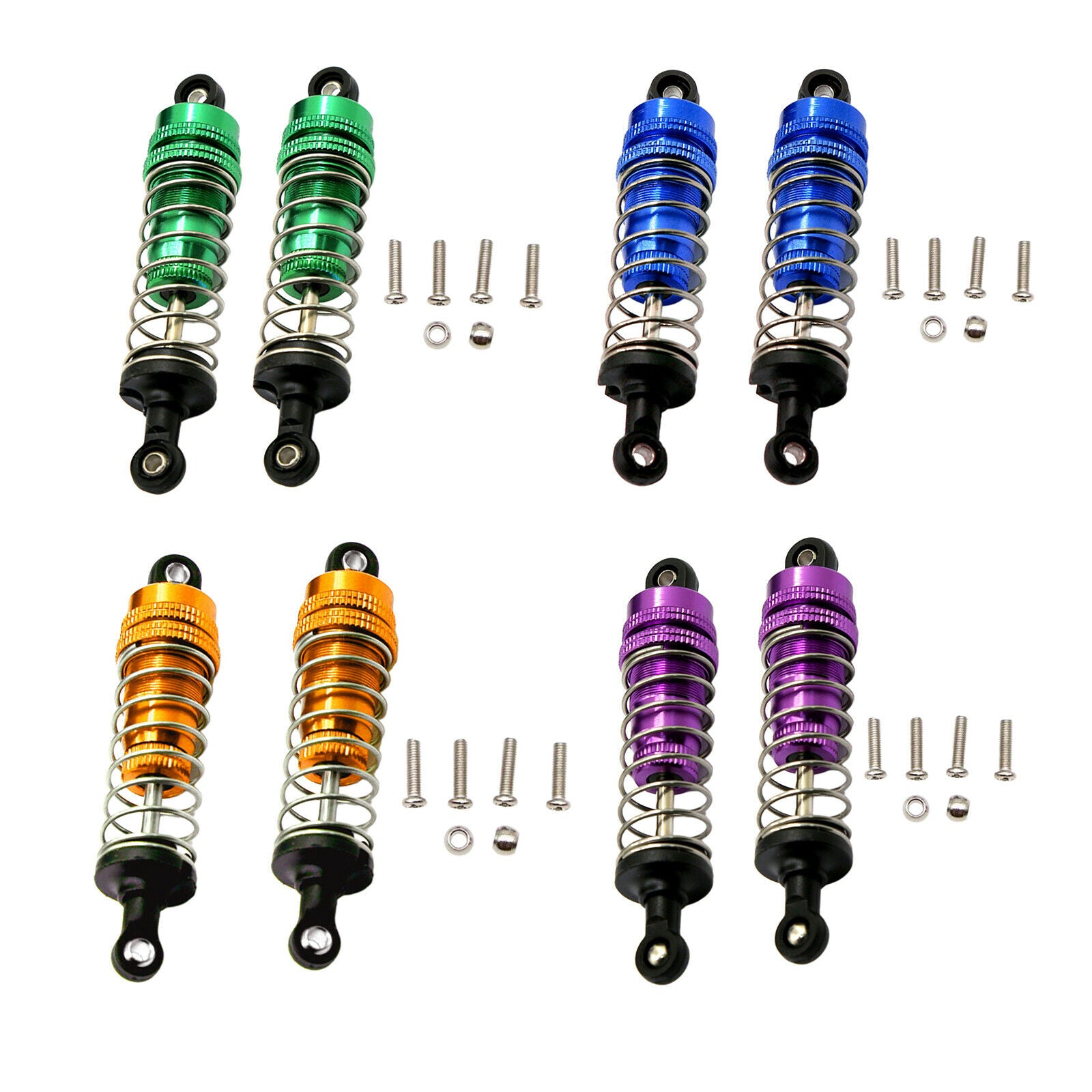 8 Piece Shock Absorber Fit for WLtoys 144001 RC Racing Off-road Car Parts