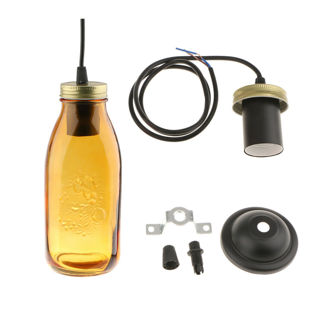 Bottle Ceiling Light Shade Cover Pendant Lampshade Fixtures Type 1 - Yellow