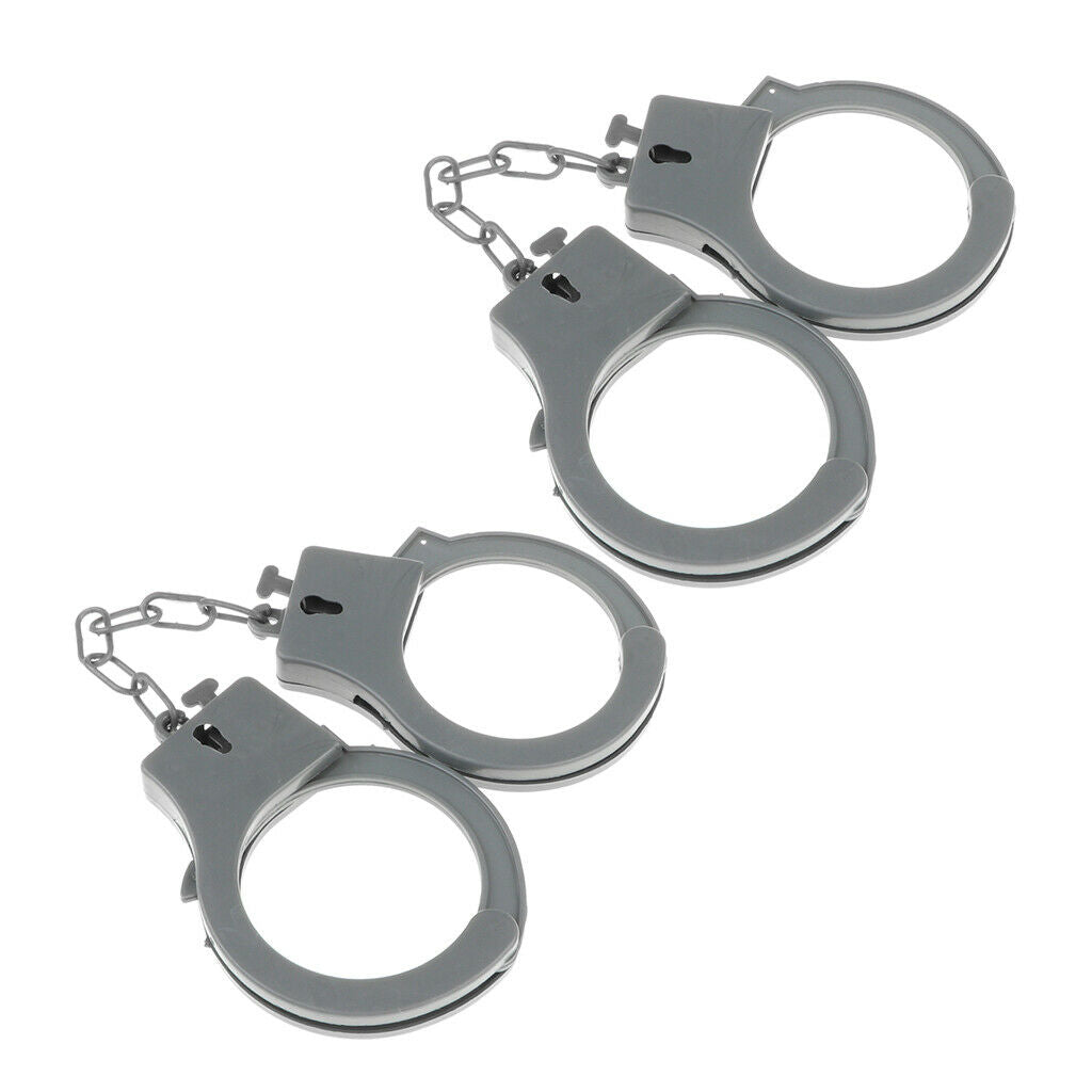 2pcs / set toys police handcuffs pranks role play
