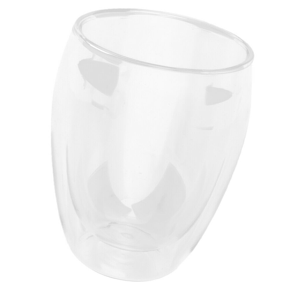 Glass Cup Double Wall Insulated Glass Espresso Cup 350ml Keeps Hot Or Cold
