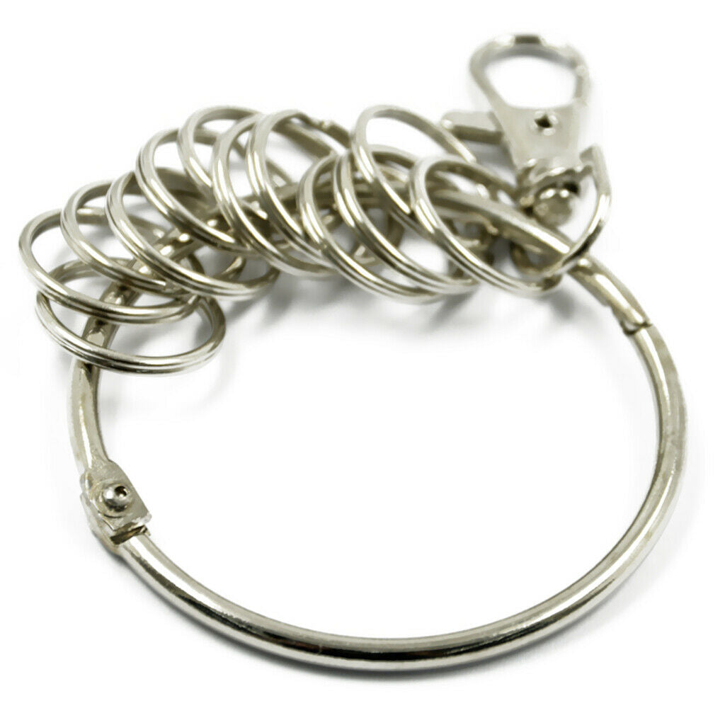 Jump Rings Keychains with Lobster Clasp for Jewelry Earring Findings Crafts