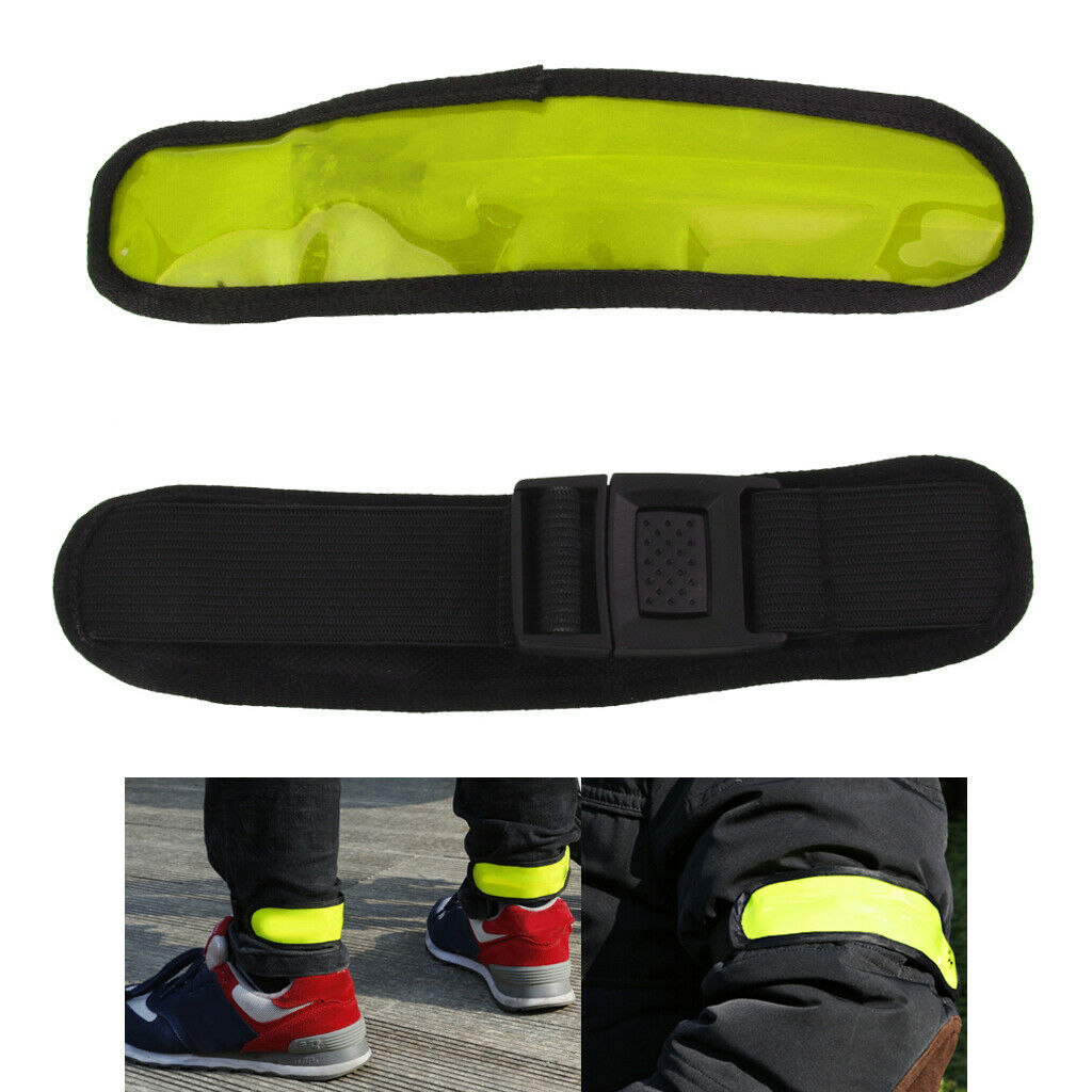 Reflective Flashing LED Armband Visible Belt Strap Sports Night Walking Green