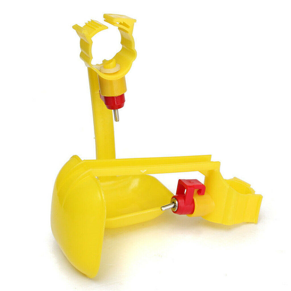 20xAutomatic Poultry Water Drinking Cup Feeder Yellow for Bird Chick Quail