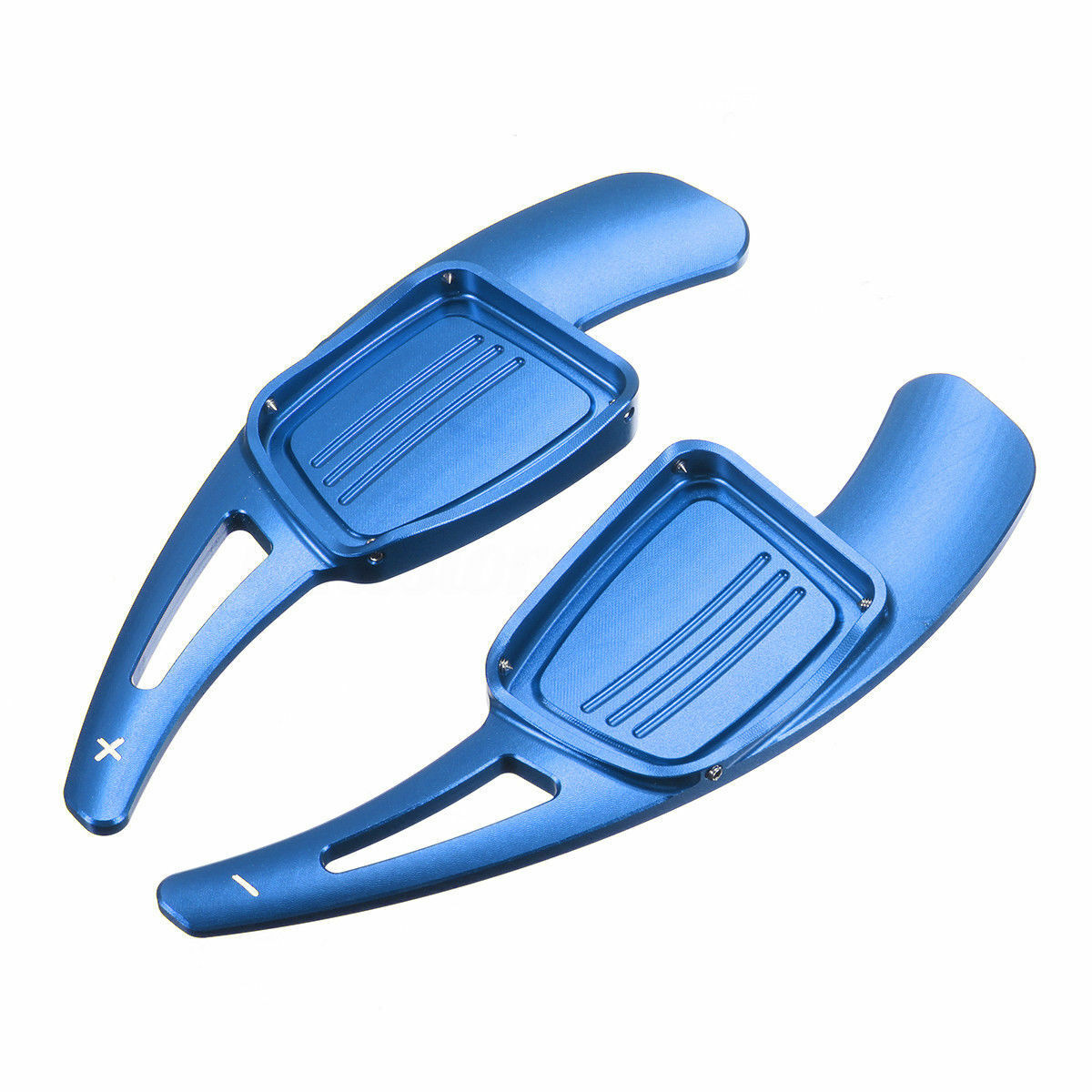 Blue Aluminum Steering Wheel Shift Paddle Extension For 15-17 Audi A4 A4L Q7 TT