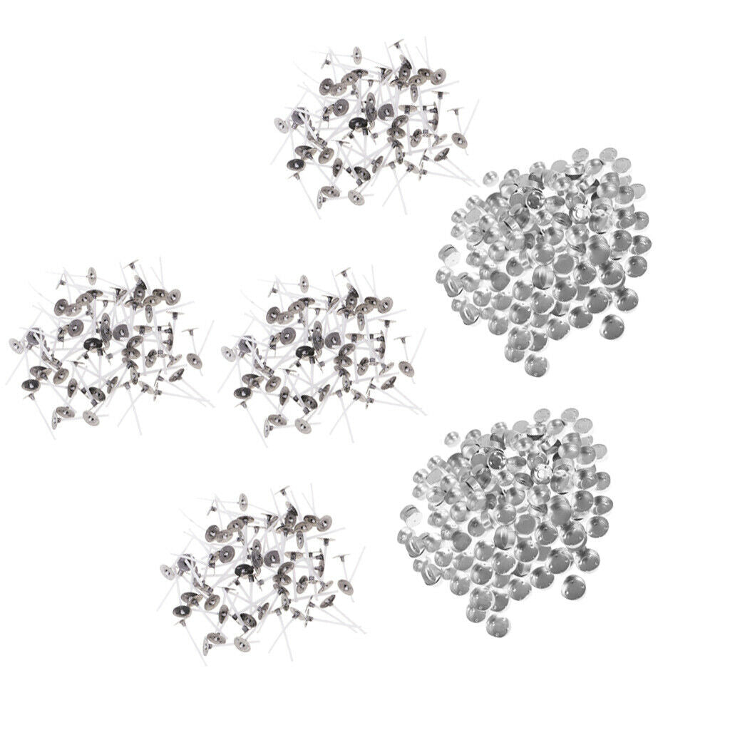 400 Pieces Aluminum Tea Light Tins Tea Light Empty Case Containers + 400 Natural