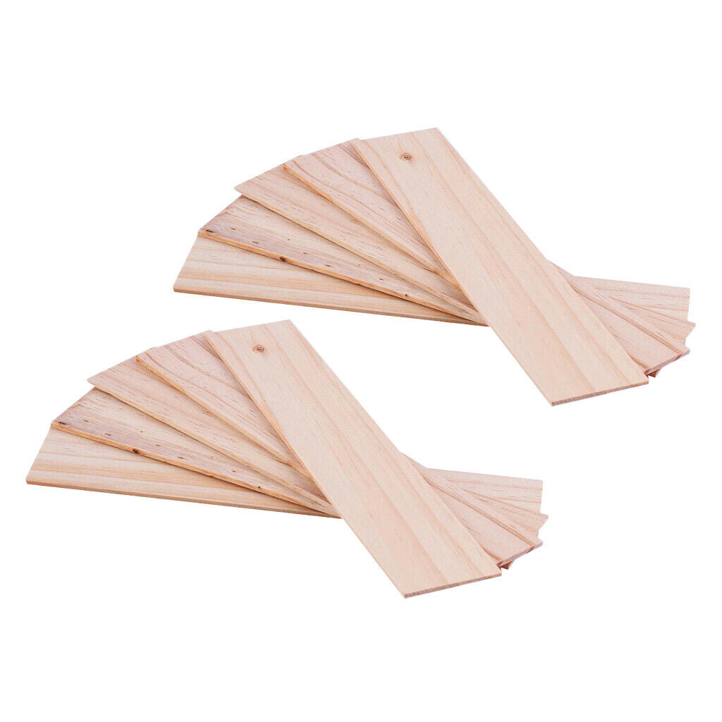 10PCS Natural Balsa Wood Veneer Plain Plate for Crafts Ship 250x50x3mm