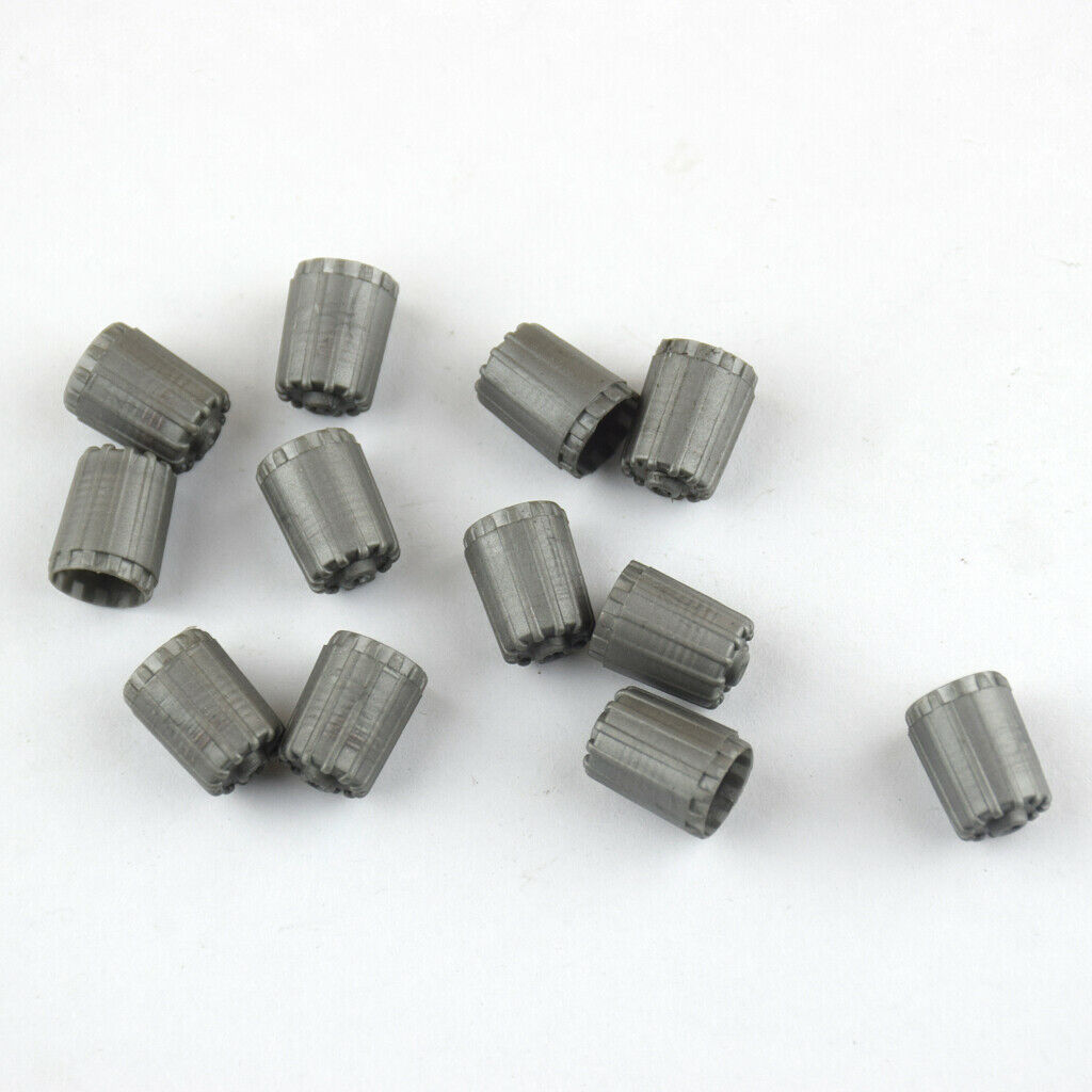 High Quality 12Pieces Wheel Tire Valve Stem Caps for TPMS Standard Valve Grey