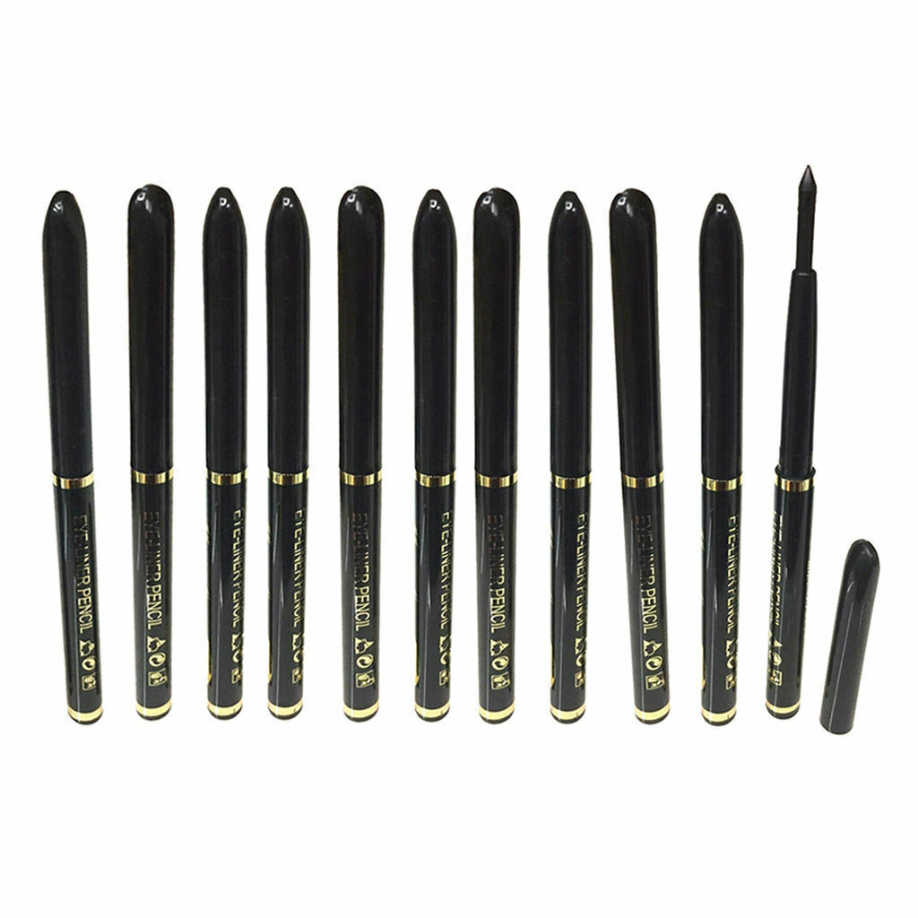 12pcs Pro Cosmetic Waterproof Eye Shadow Liner Eyeliner Makeup Pencil Pen