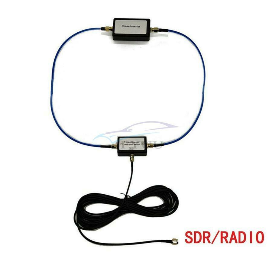 250mW T-shaped BALUN Passive Magnetic Loop Antenna For VHF Response Up To300 MHz