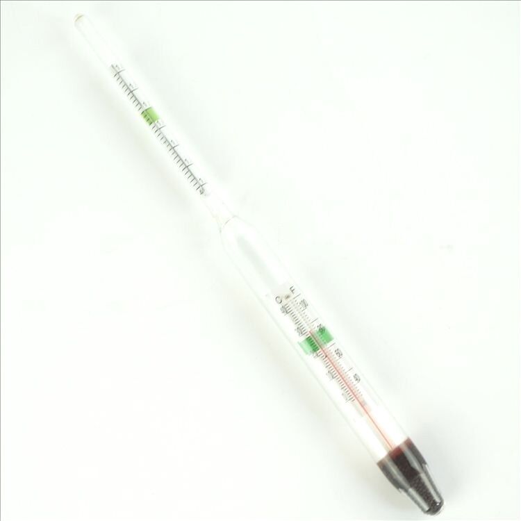 1PC Aquarium Glass Hydrometer with Thermometer Salt Marine Salinity Tester Meter