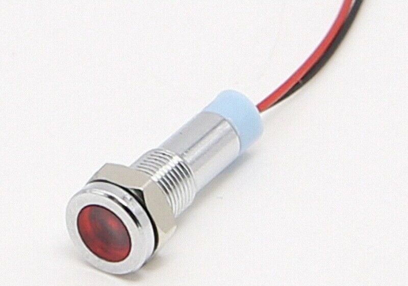 10 Pcs AC LED Indicator Pilot Signal Light Lamp Red Green Blue Yellow White 220V