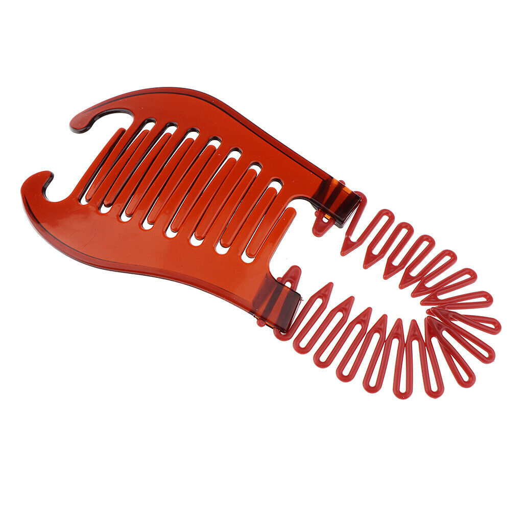 6x Durable Plastic Styling Braiding Clips Bun Donut Braids Claw Clamps Grip