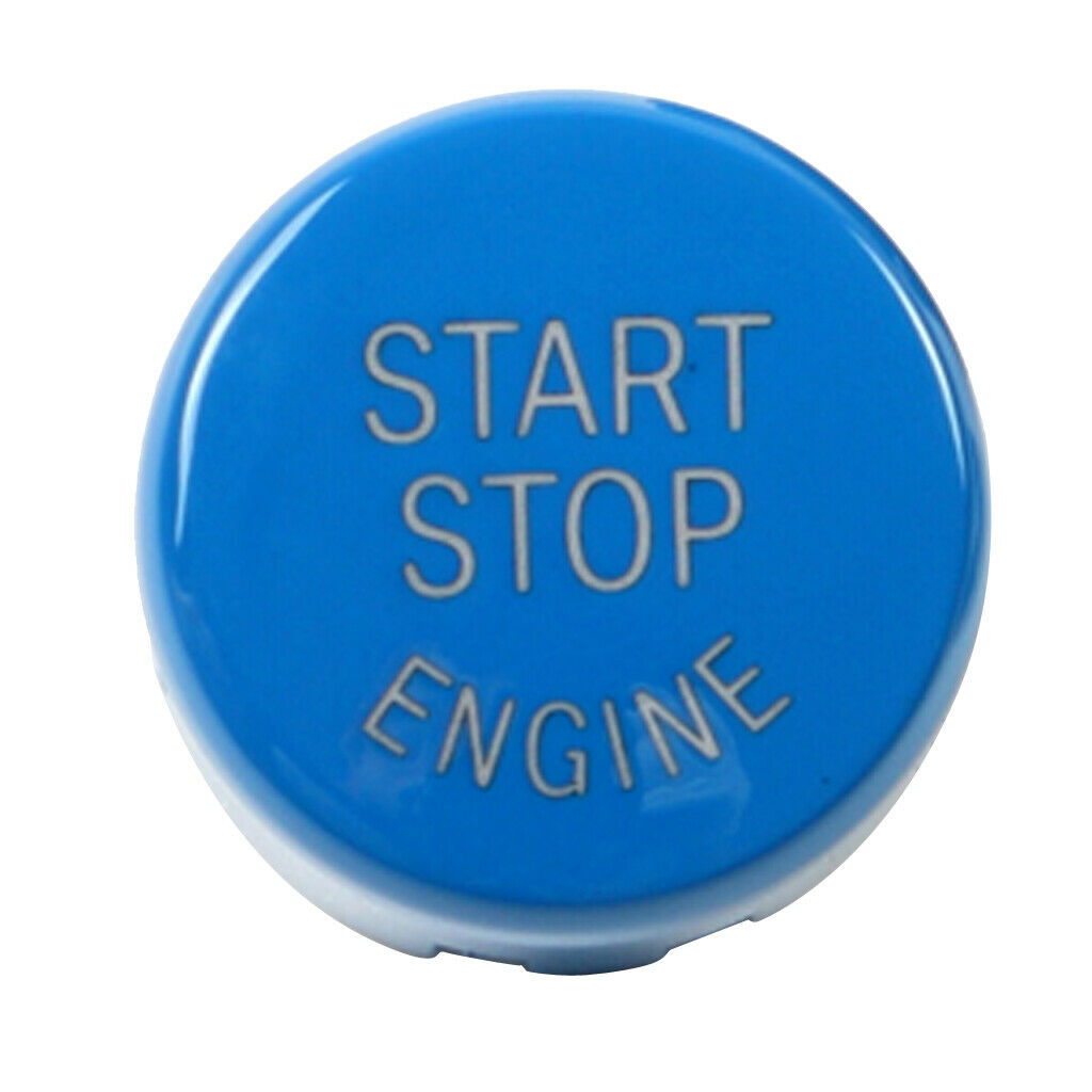 Car Engine Start Stop Button Cover For BMW F/G Chassis Series 25mm Red+Blue