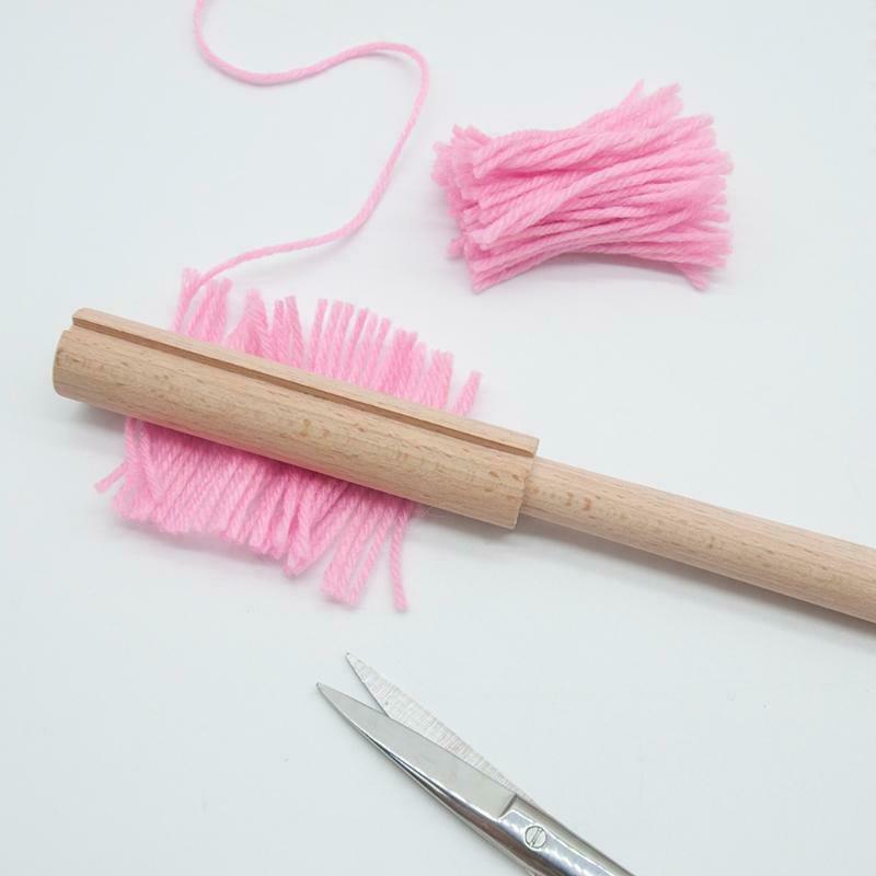 Wooden Latch Hook Crochet Yarn Cutter Tool for Tapestry Carpet Rug Making DIY