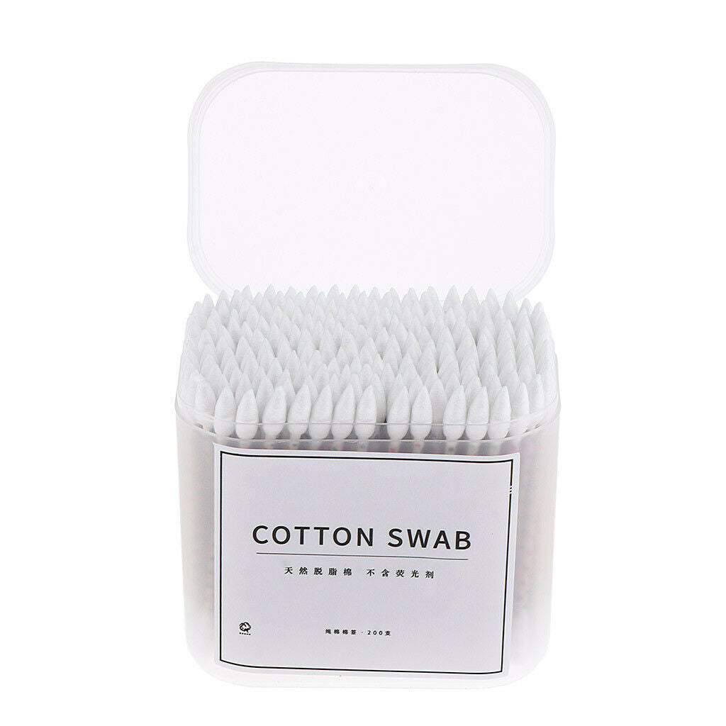 200x Cosmetic Cotton Swabs Cleaning Pads Makeup Applicator Tools 77 x 6 mm