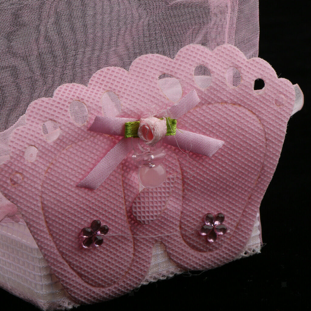 24Pieces Cute Footprint Organza Gift Box Baby Girl Children Candy Bags
