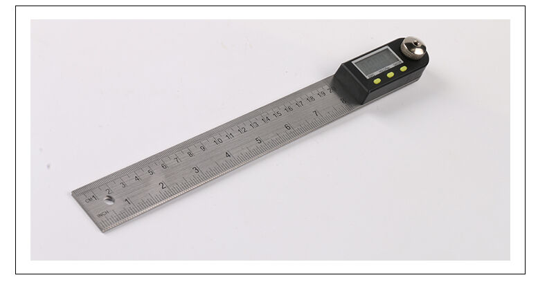 8" /200mm Waterproof Display Ruler & Protractor 2 in 1 Gauge Angle Finder