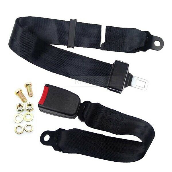 135cm Universal Adjustable 2 point Lap Safety Seat Belt for Auto Car Truck Bus