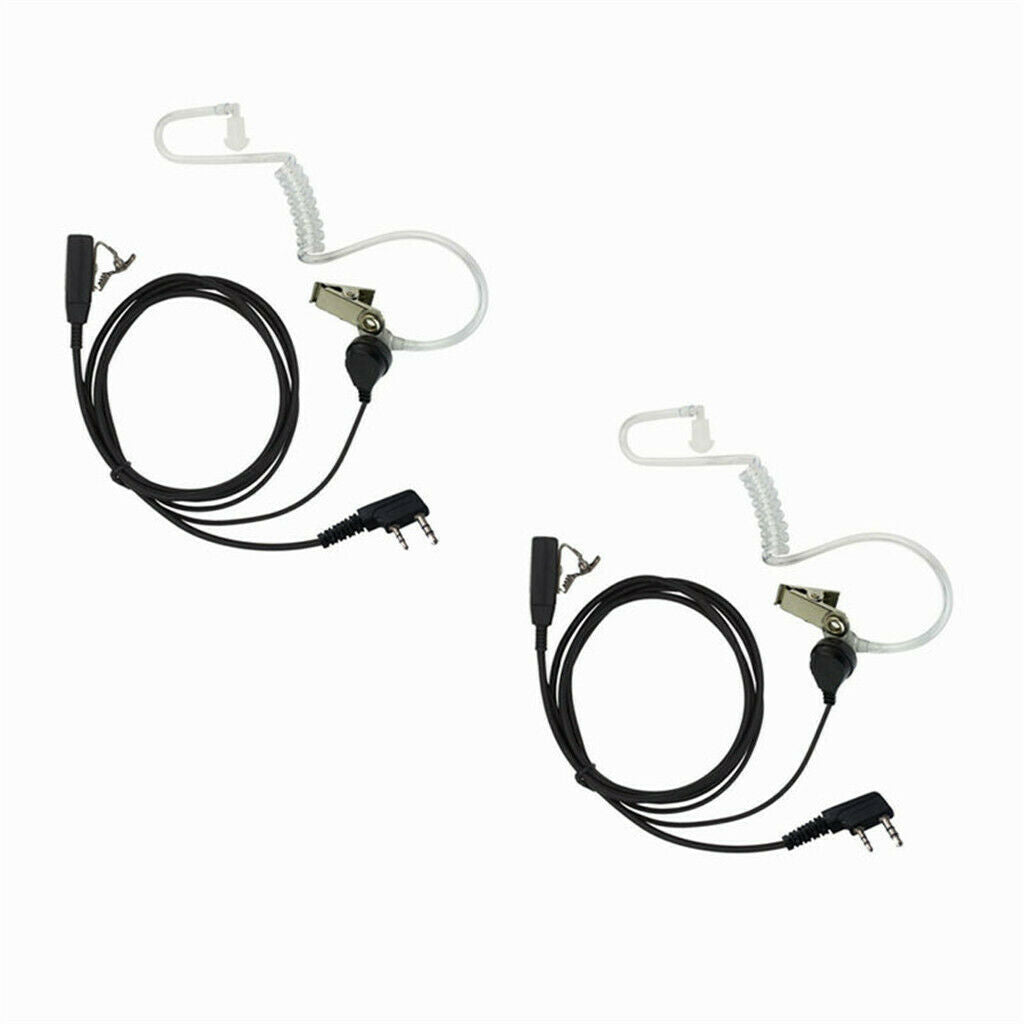 Walkie Talkies Earpieces (2 Packs) for  UV-5R BF-888S H-777 Kenwood PUXING with