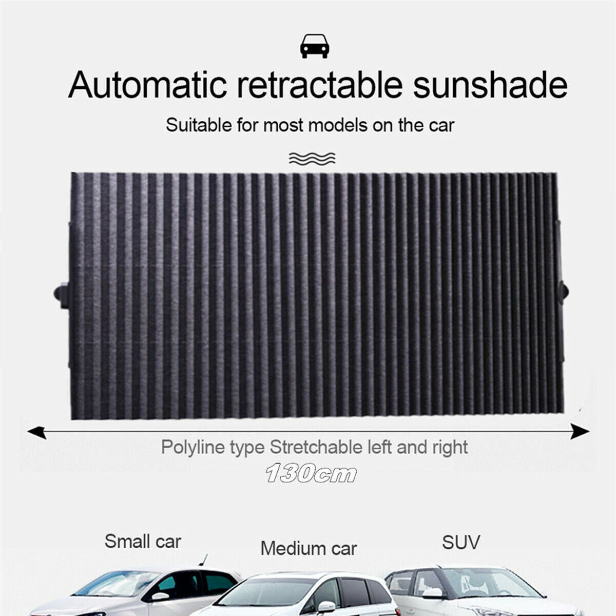 Windshield Sun Shade Car Sunshades UV Sun Heat Reflector Double-deck 46*130cm